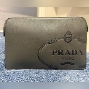 Prada Saffiano Clutch Bag, with strap